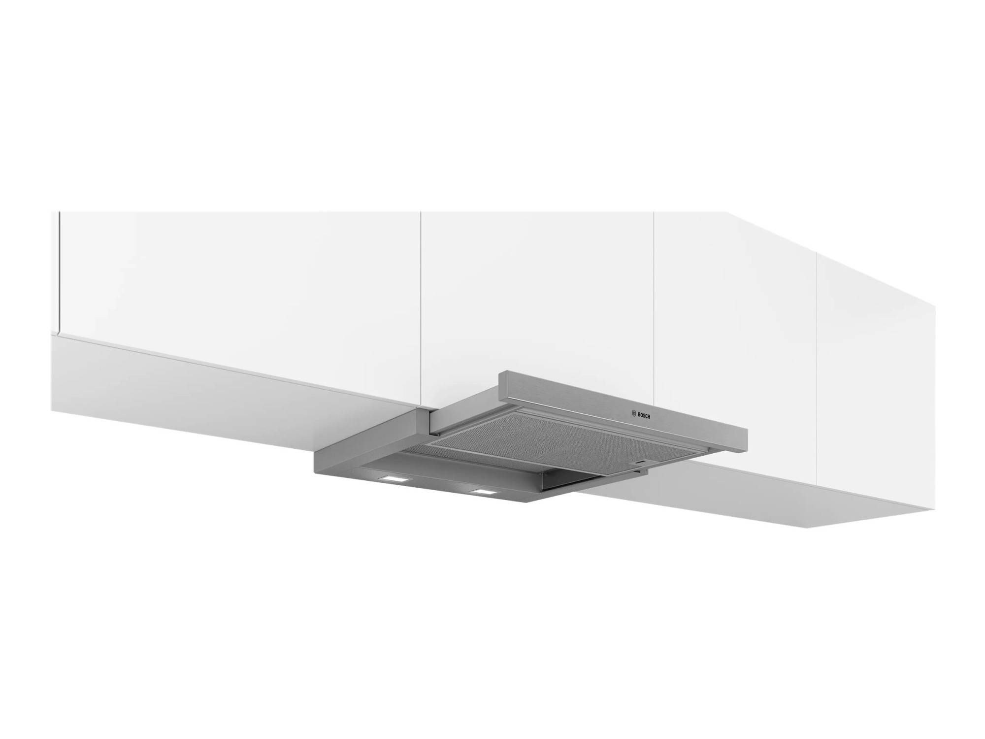 Bosch | Hood Serie 4 | DFM064A53 | Telescopic | Energy efficiency class A | Width 60 cm | 270 m³/h | Push Buttons | LED | Silver - Image 4