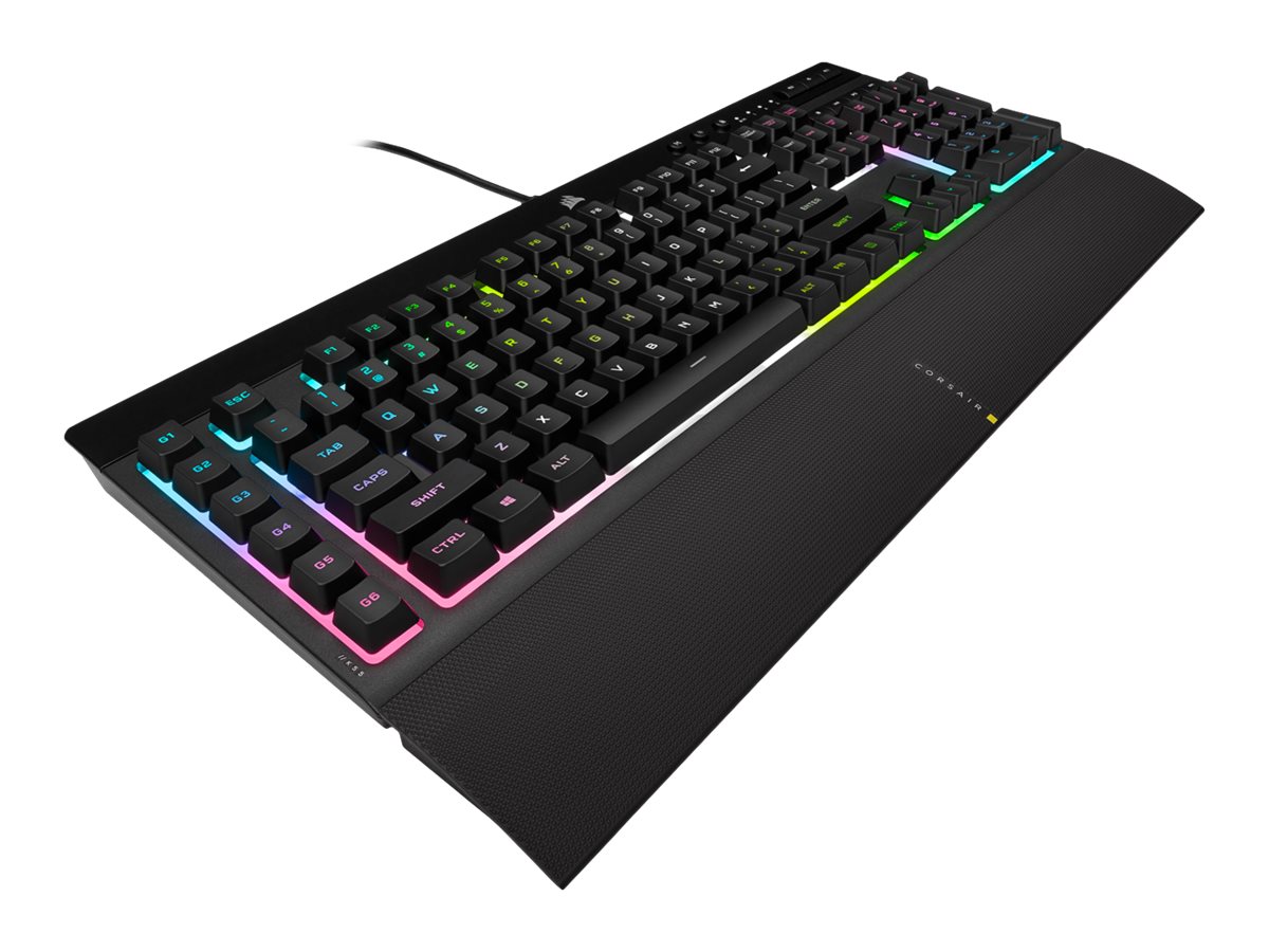 Corsair | Rubber Dome | Gaming Keyboard | K55 RGB PRO XT | Gaming keyboard | Wired | RGB LED light | US | Black - Image 6
