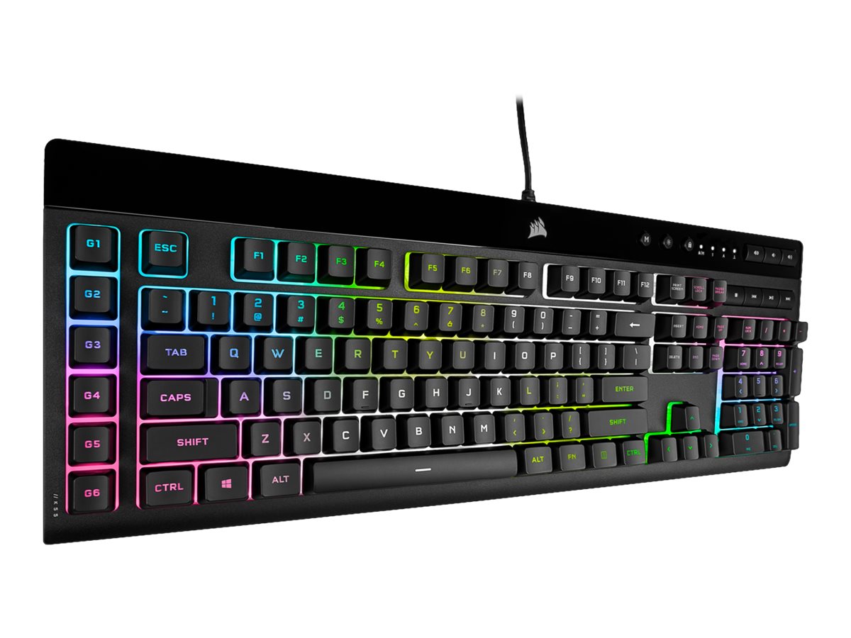 Corsair | Rubber Dome | Gaming Keyboard | K55 RGB PRO XT | Gaming keyboard | Wired | RGB LED light | US | Black - Image 10