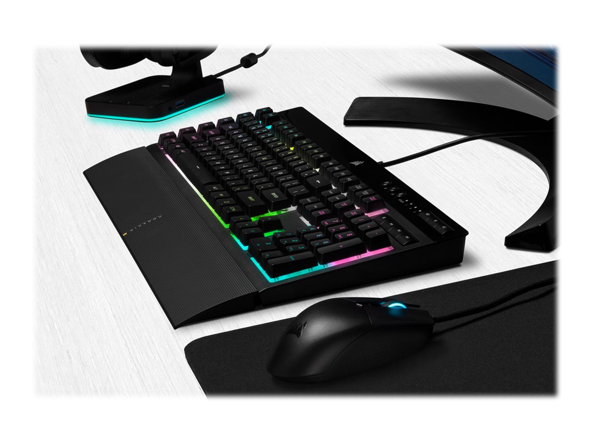 Corsair | Rubber Dome | Gaming Keyboard | K55 RGB PRO XT | Gaming keyboard | Wired | RGB LED light | US | Black - Image 17