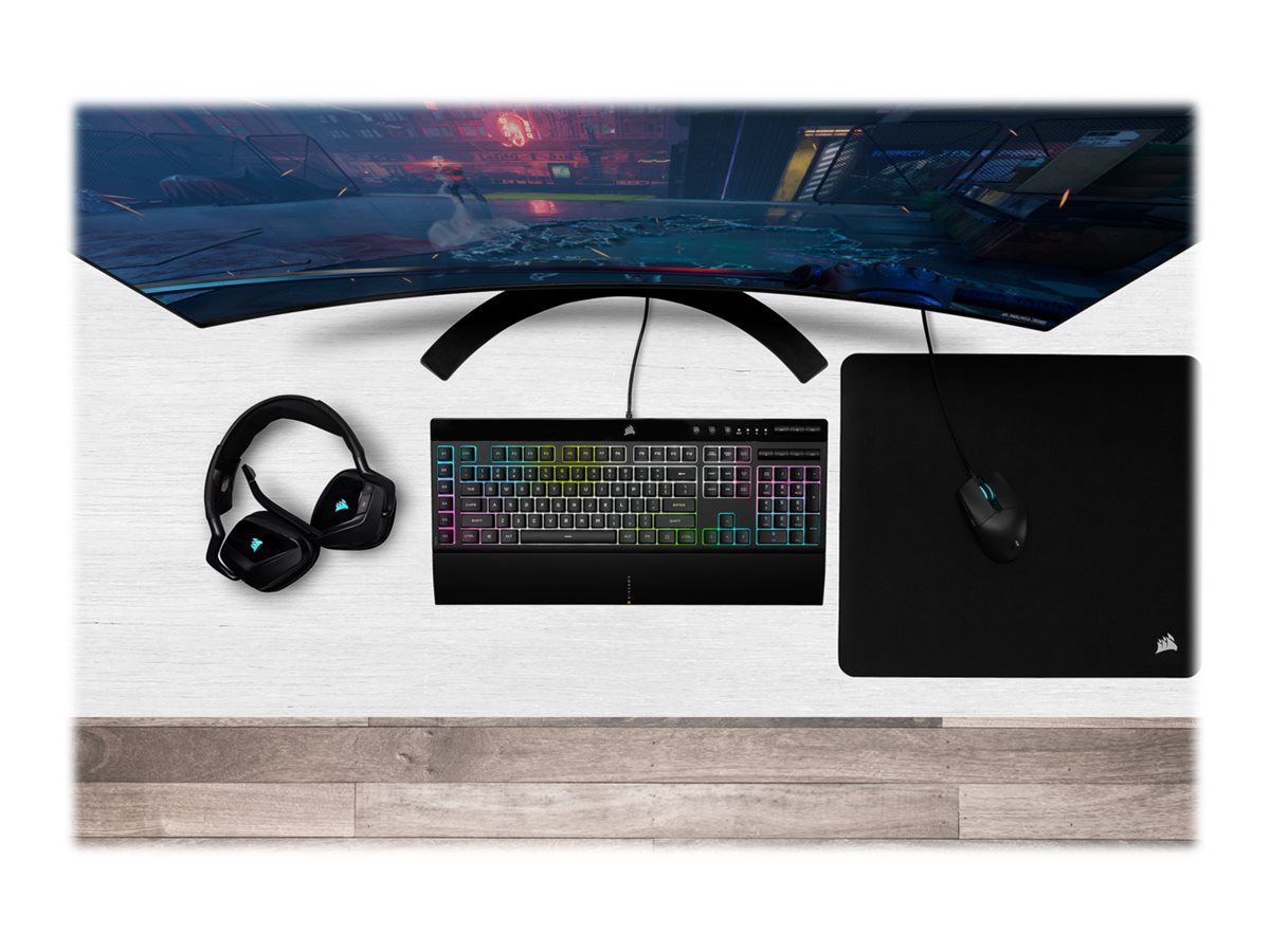 Corsair | Rubber Dome | Gaming Keyboard | K55 RGB PRO XT | Gaming keyboard | Wired | RGB LED light | US | Black - Image 18