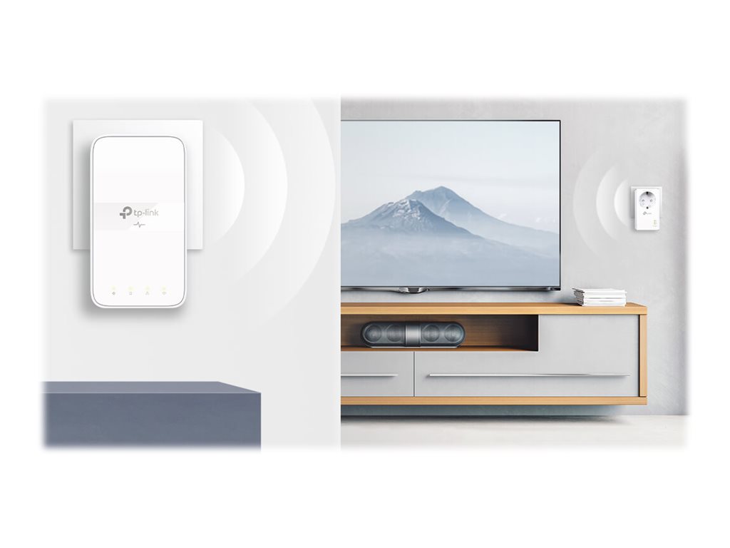 TP-LINK | AV1000 Gigabit Passthrough Powerline ac Wi-Fi Kit | TL-WPA7617 KIT with TL-PA7017P | 10/100/1000 Mbit/s | Ethernet LAN (RJ-45) ports 2 | 802.11ac | 2.4 GHz/5.0 GHz | Wi-Fi data rate (max) 300+867 Mbit/s | Extra socket - Image 9