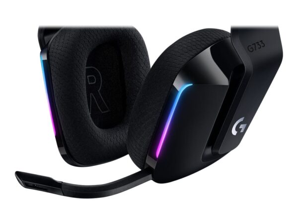 Logitech | Gaming Headset | G G733 | Wireless | Over-Ear | Noise canceling | Wireless | Black - Image 12