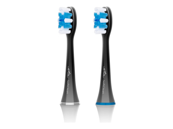 ETA | Toothbrush replacement | SoftClean ETA070790600 | Heads | For adults | Number of brush heads included 2 | Number of teeth brushing modes Does not apply | Black - Image 3