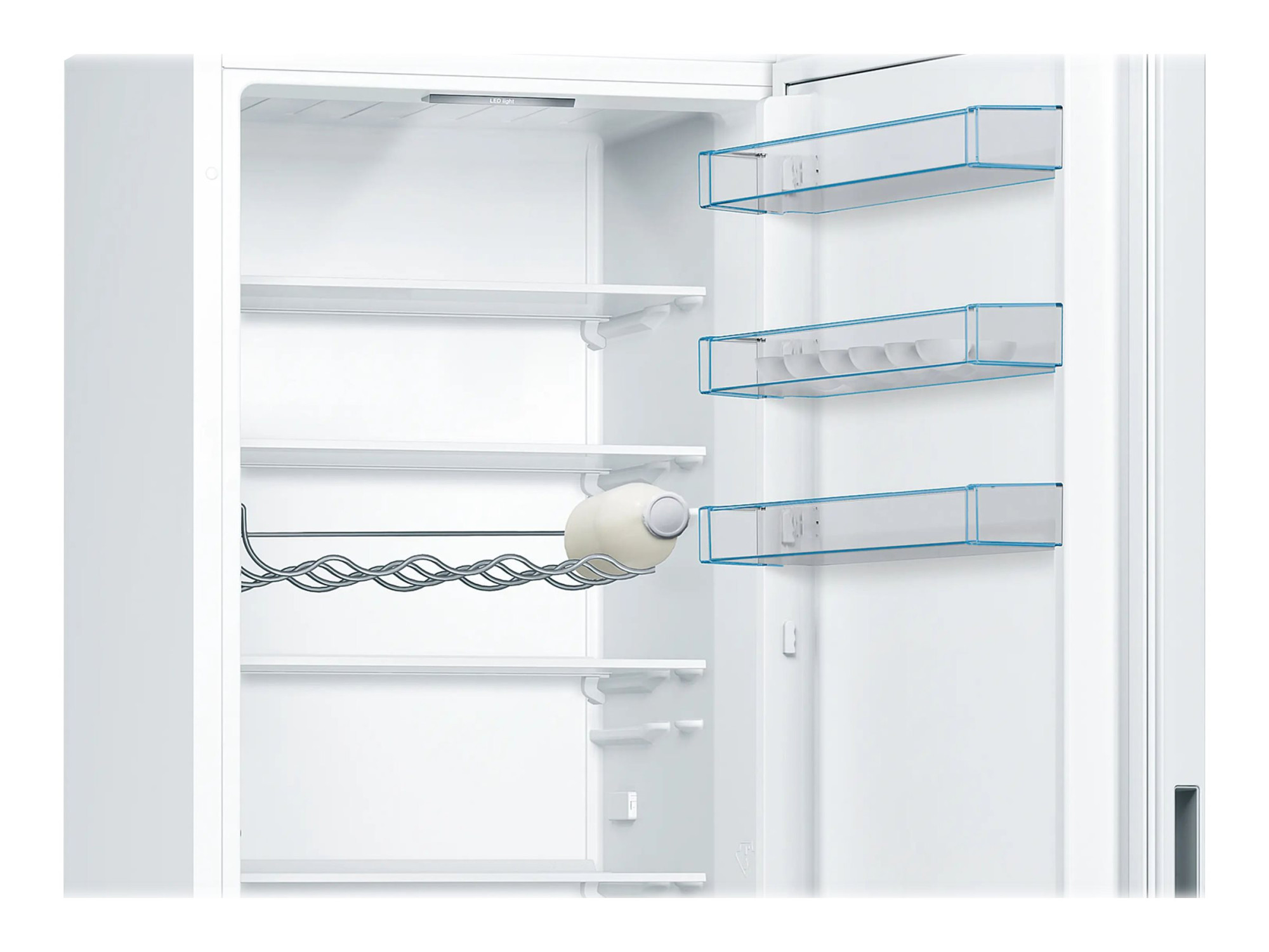 Bosch | Refrigerator | KGV39VWEA | Energy efficiency class E | Free standing | Combi | Height 201 cm | Fridge net capacity 249 L | Freezer net capacity 94 L | 39 dB | White - Image 6