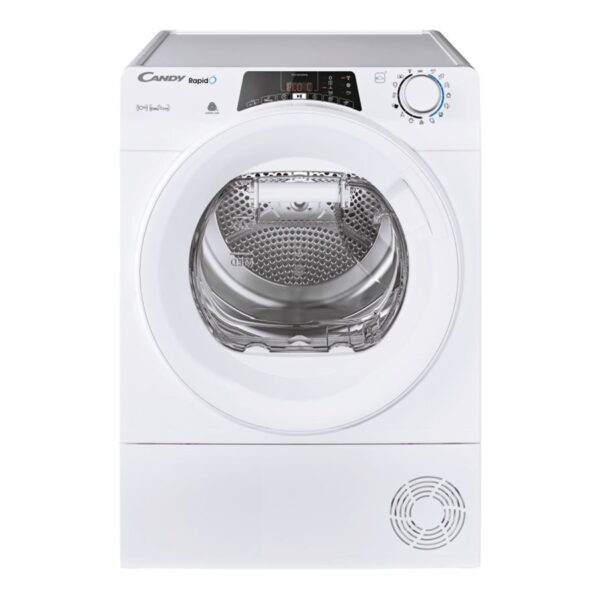 Candy | Dryer Machine | ROE H10A2TE-S | Energy efficiency class E | Front loading | 10 kg | Heat pump | Big Digit | Depth 58.5 cm | Wi-Fi | White