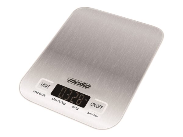 Mesko | Kitchen scale | MS 3169 white | Maximum weight (capacity) 5 kg | Graduation 1 g | Inox/White - Image 2