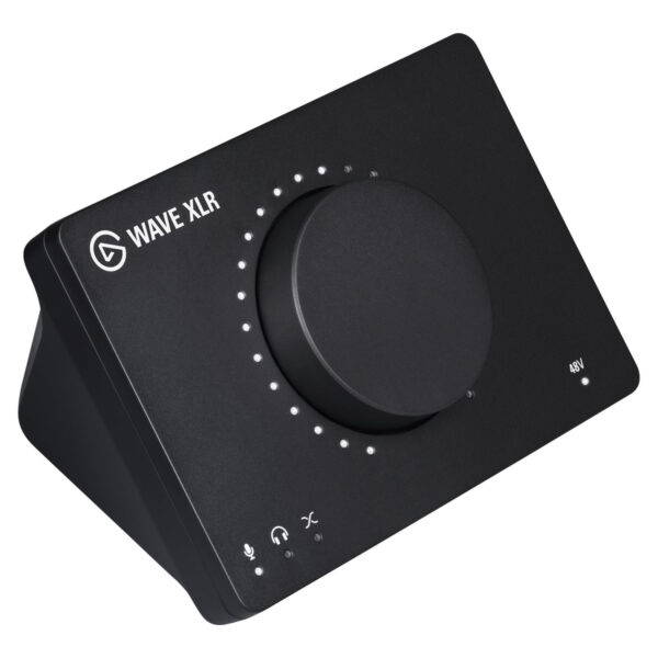 Elgato | Wave XLR | USB-C 3.0 | A compact USB interface that gives your mic superpowers, Wave XLR features proprietary anti-distortion technology, swappable design components, and integration with custom mixing software | Black