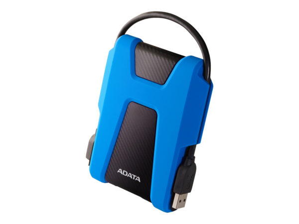External Hard Drive | HD680 | 2000 GB | USB 3.2 Gen1 ( compatibilidade descendente com USB 2.0 ) | Black/Blue | 1.Compatibility with specific host devices may vary and could be affected by system environment. 2.Connecting via USB 2.0 requires plugging in to two USB ports for sufficient power delivery. A USB Y-cable will be needed. - Image 2