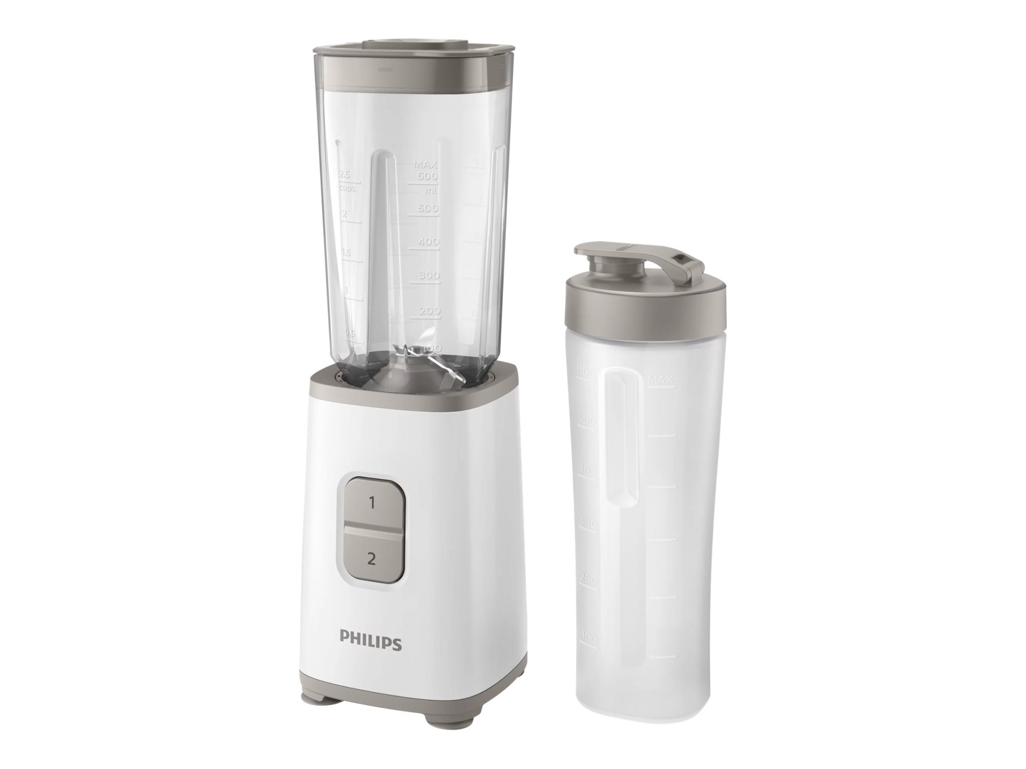 Philips | Mini blender | HR2602/00 | Personal | 350 W | Jar material SAN | Jar capacity 1 L | Ice crushing | White - Image 4