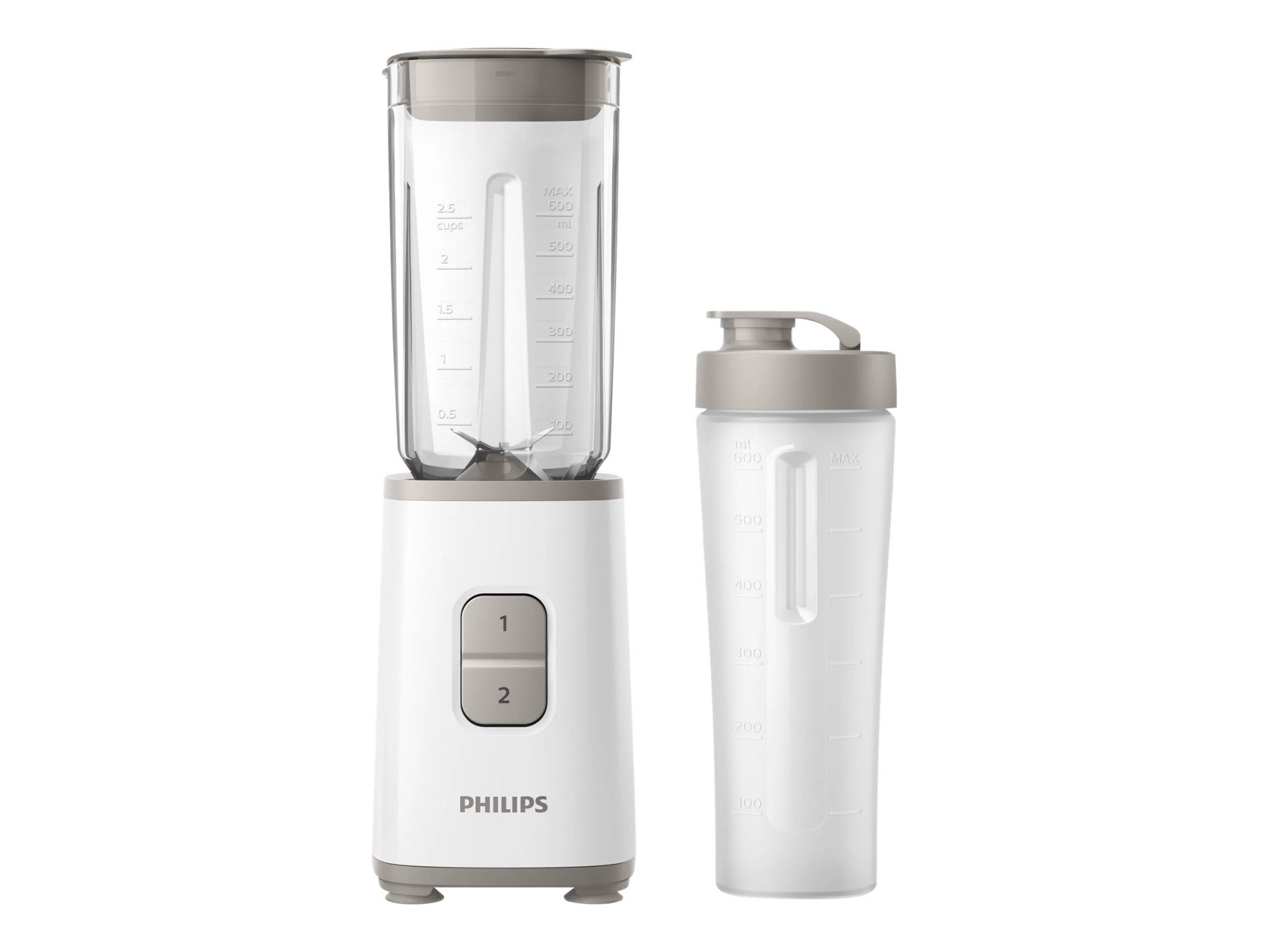 Philips | Mini blender | HR2602/00 | Personal | 350 W | Jar material SAN | Jar capacity 1 L | Ice crushing | White - Image 8