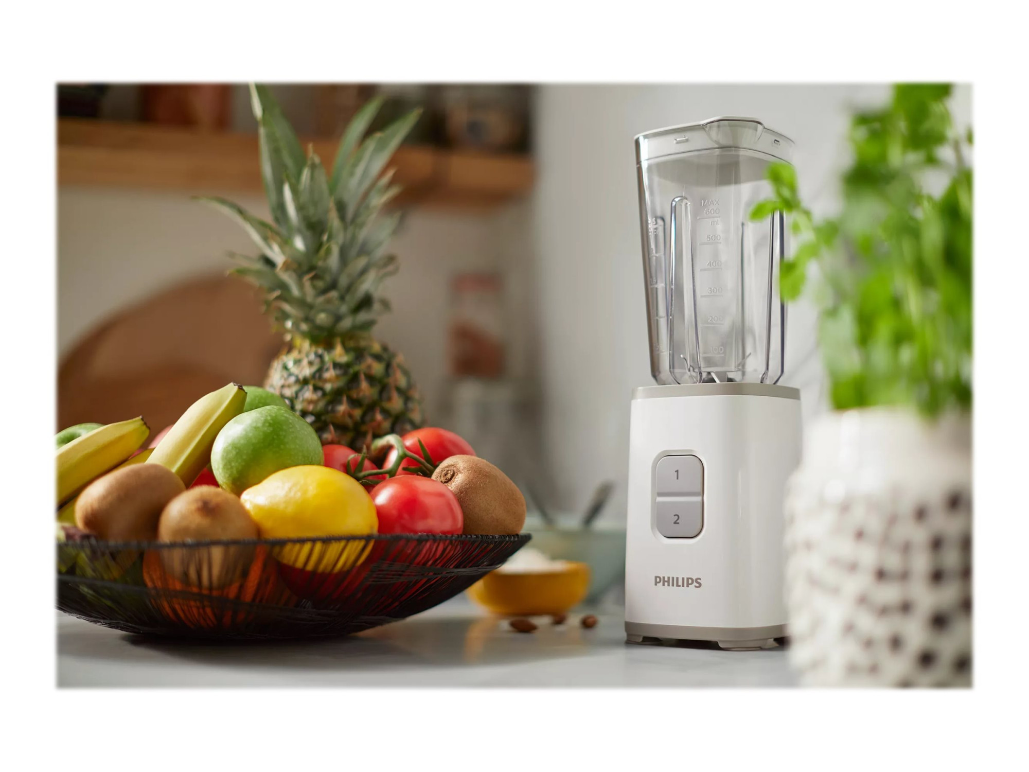Philips | Mini blender | HR2602/00 | Personal | 350 W | Jar material SAN | Jar capacity 1 L | Ice crushing | White - Image 10