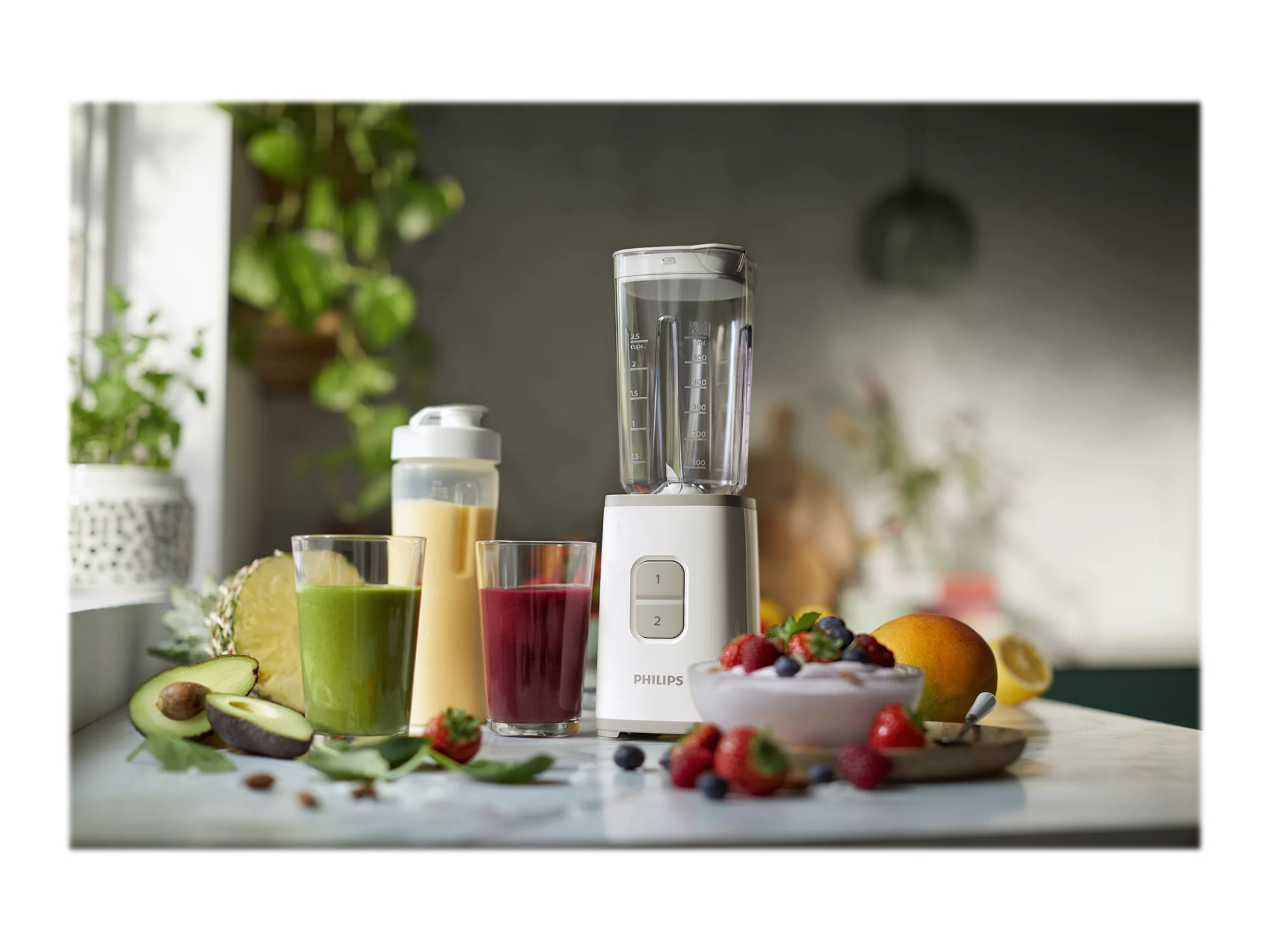 Philips | Mini blender | HR2602/00 | Personal | 350 W | Jar material SAN | Jar capacity 1 L | Ice crushing | White - Image 12