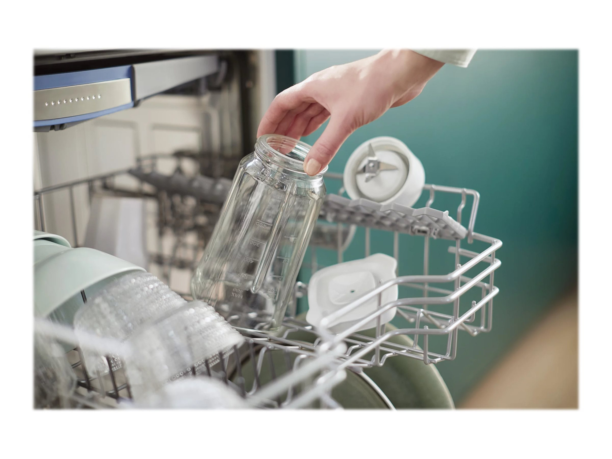 Philips | Mini blender | HR2602/00 | Personal | 350 W | Jar material SAN | Jar capacity 1 L | Ice crushing | White - Image 13