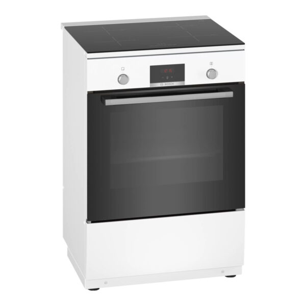 Bosch | Cooker | HLN39A020 | Hob type Induction | Oven type Electric | White | Width 60 cm | Grilling | LED | Depth 60 cm | 66 L