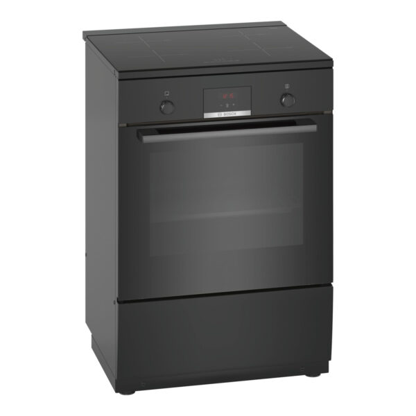 Bosch | Cooker | HLN39A060U | Hob type Induction | Oven type Electric | Black | Width 60 cm | Grilling | Red LED | Depth 60 cm | 66 L