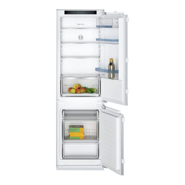 Bosch | Refrigerator | KIV86VFE1 | Energy efficiency class E | Built-in | Combi | Height 177.5 cm | Fridge net capacity 183 L | Freezer net capacity 84 L | 35 dB | White