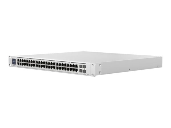 Ubiquiti | Switch Enterprise 48 PoE | USW-Enterprise-48-PoE | Managed L3 | Rackmountable | Gigabit Ethernet (copper) ports quantity 48 (100MbE/1GbE/2.5GbE) | SFP+ ports quantity 4 | PoE+ ports quantity 48 | Power supply type AC/DC, internal, 100-240V, 10A max, 750W - Image 2