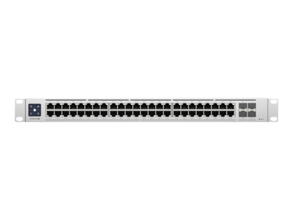 Ubiquiti | Switch Enterprise 48 PoE | USW-Enterprise-48-PoE | Managed L3 | Rackmountable | Gigabit Ethernet (copper) ports quantity 48 (100MbE/1GbE/2.5GbE) | SFP+ ports quantity 4 | PoE+ ports quantity 48 | Power supply type AC/DC, internal, 100-240V, 10A max, 750W - Image 4