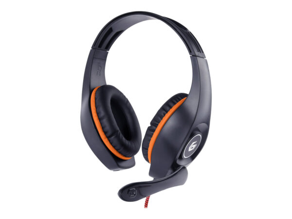 Gembird | Gaming headset with volume control | GHS-05-O | Built-in microphone | 3.5 mm 4-pin | Orange/Black | Wired | Over-Ear - Image 2