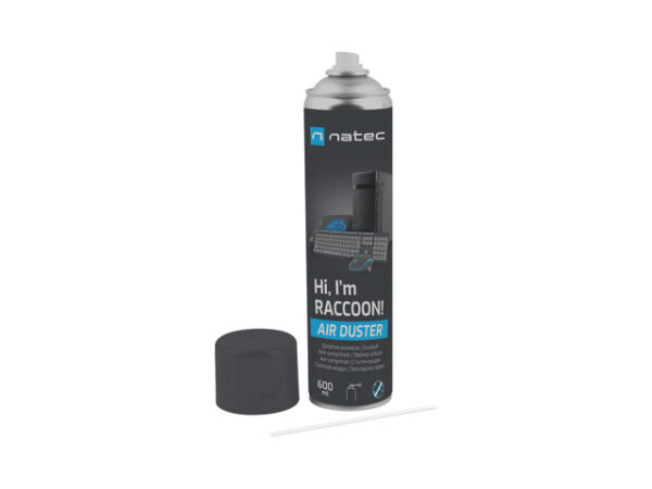 Natec Compressed Air Duster, Raccoon Air, 600 ml | Natec | NSC-1763 | Air Duster | 600 ml - Image 3