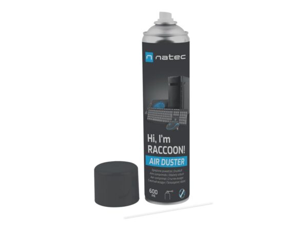 Natec Compressed Air Duster, Raccoon Air, 600 ml | Natec | NSC-1763 | Air Duster | 600 ml - Image 2