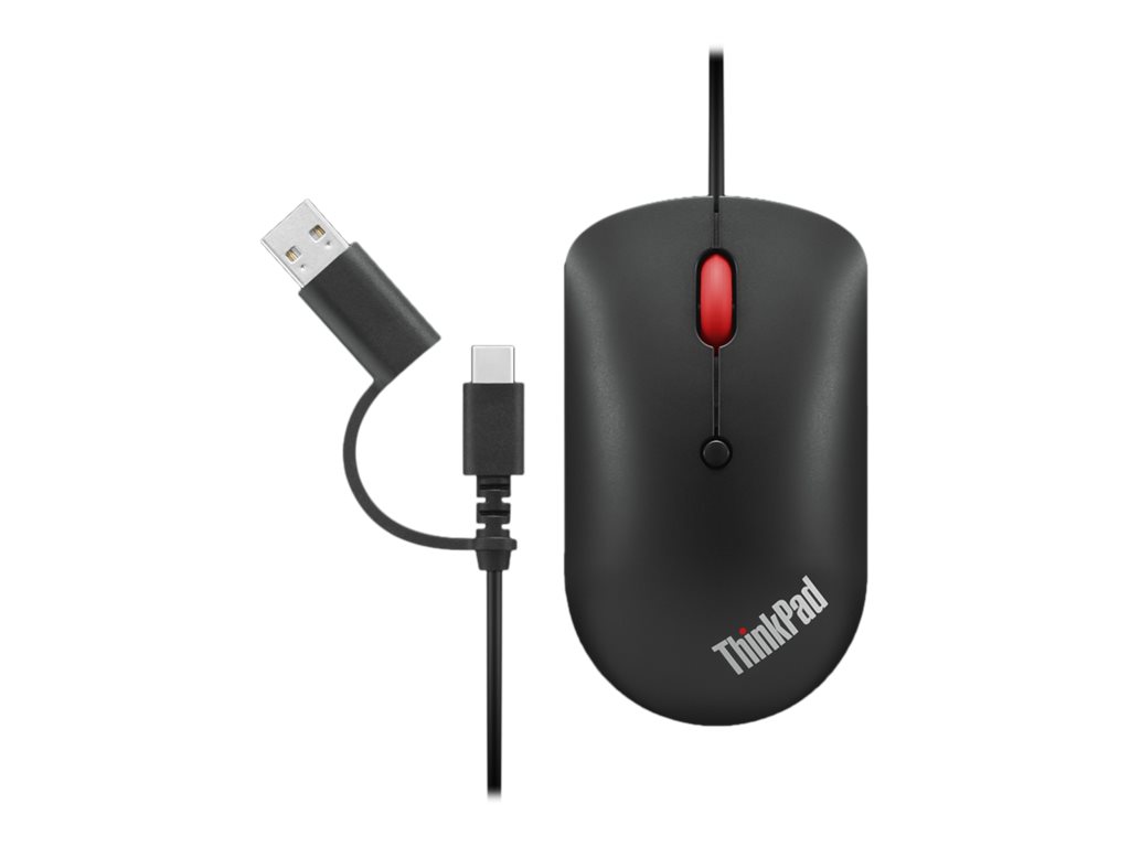 Lenovo | ThinkPad USB-C Wired Compact Mouse | USB-C | Raven black - Image 2