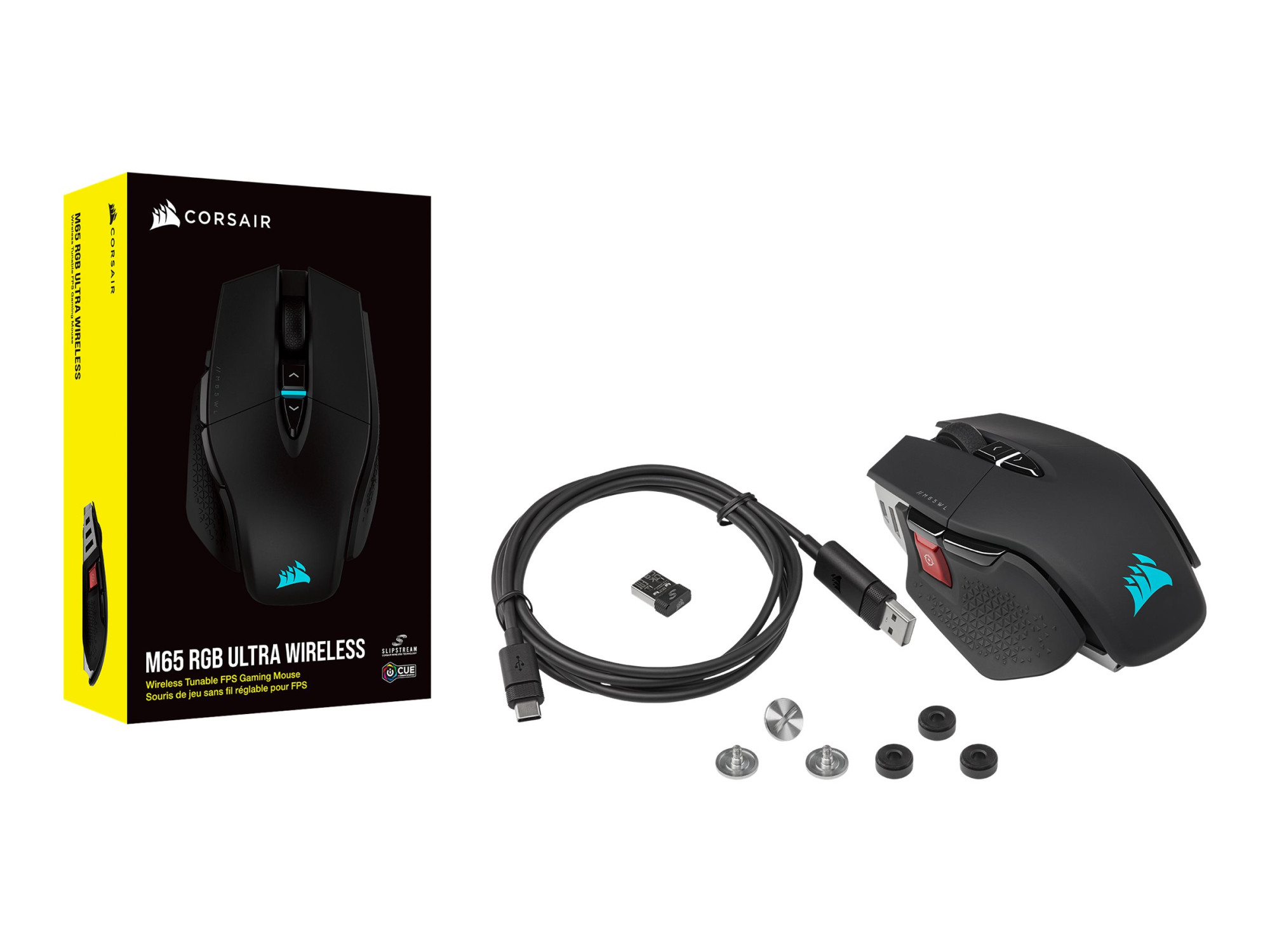 Corsair | Tunable FPS Gaming Mouse | M65 RGB ULTRA WIRELESS | Optical | Gaming Mouse | Wireless/Wired | Black | Yes - Image 9