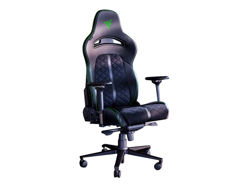 Razer Enki Gaming Chair with Enchanced Customization, Black/Green | Razer Ergonomic Gaming Chair Enki EPU Synthetic Leather; Steel; Aluminium | Black/Green - Image 2