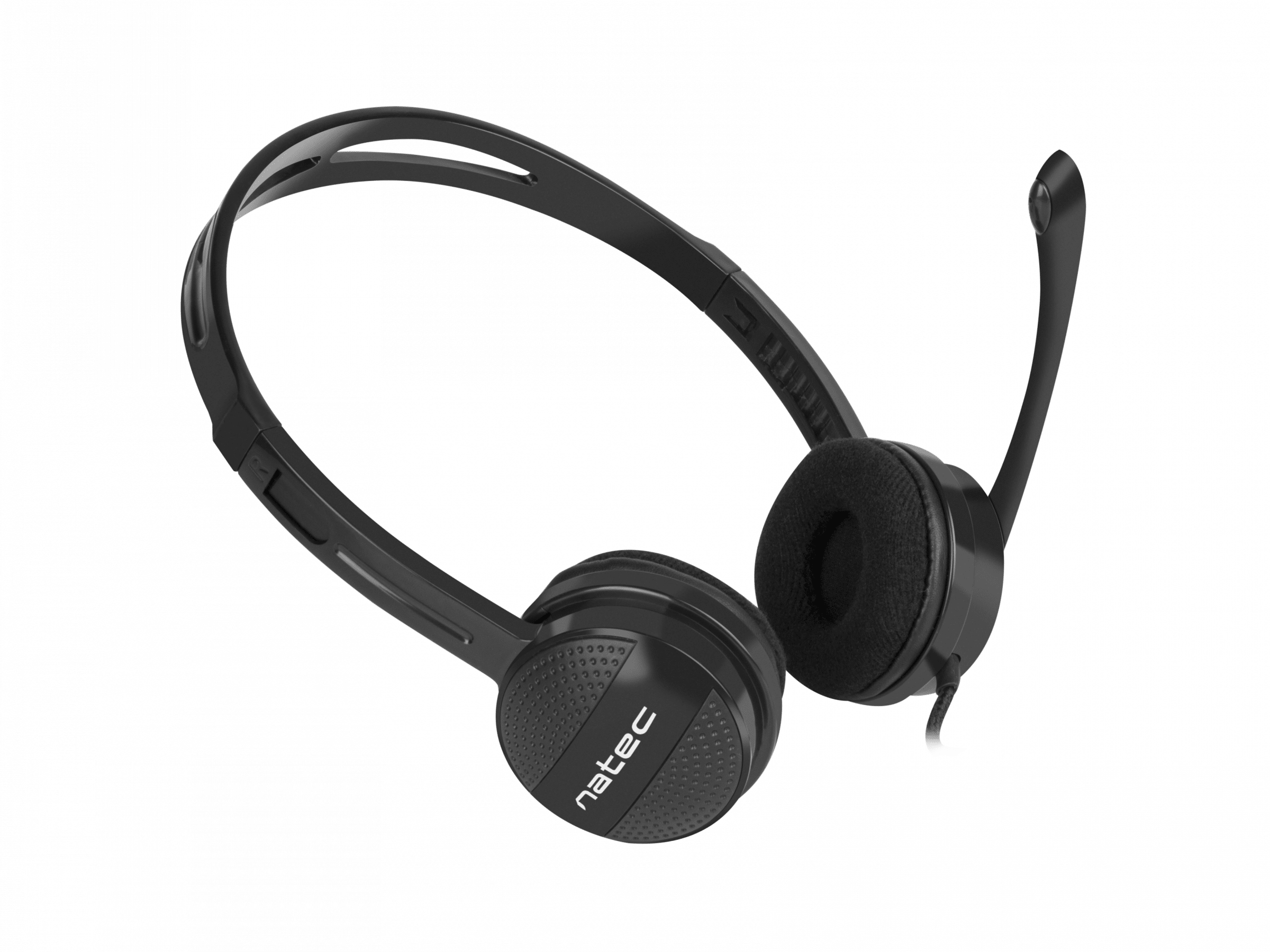 Natec | Headset | Canary Go | Wired | On-Ear | Microphone | Noise canceling | Black - Image 3