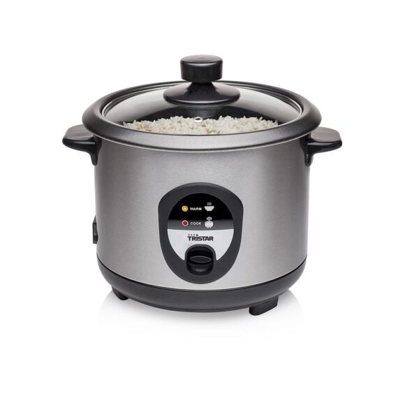 Tristar | Rice cooker | RK-6126 | 400 W | 1 L | Grey - Image 3