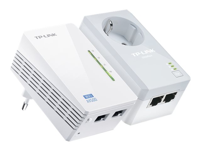 TP-LINK | AV600 Powerline Wi-Fi Kit | TL-WPA4226 KIT | 10/100 Mbit/s | Ethernet LAN (RJ-45) ports 4 | 802.11n | Wi-Fi data rate (max) 300 Mbit/s | Data transfer rate (max) 600 Mbit/s | Extra socket - Image 2