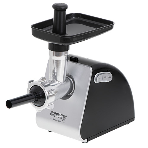 Camry | Meat mincer | CR 4812 | Silver/Black | 1600 W | Number of speeds 2 | Throughput (kg/min) 2 | Gullet; 3 strainers; Kebble tip; Pusher; Tray - Image 2