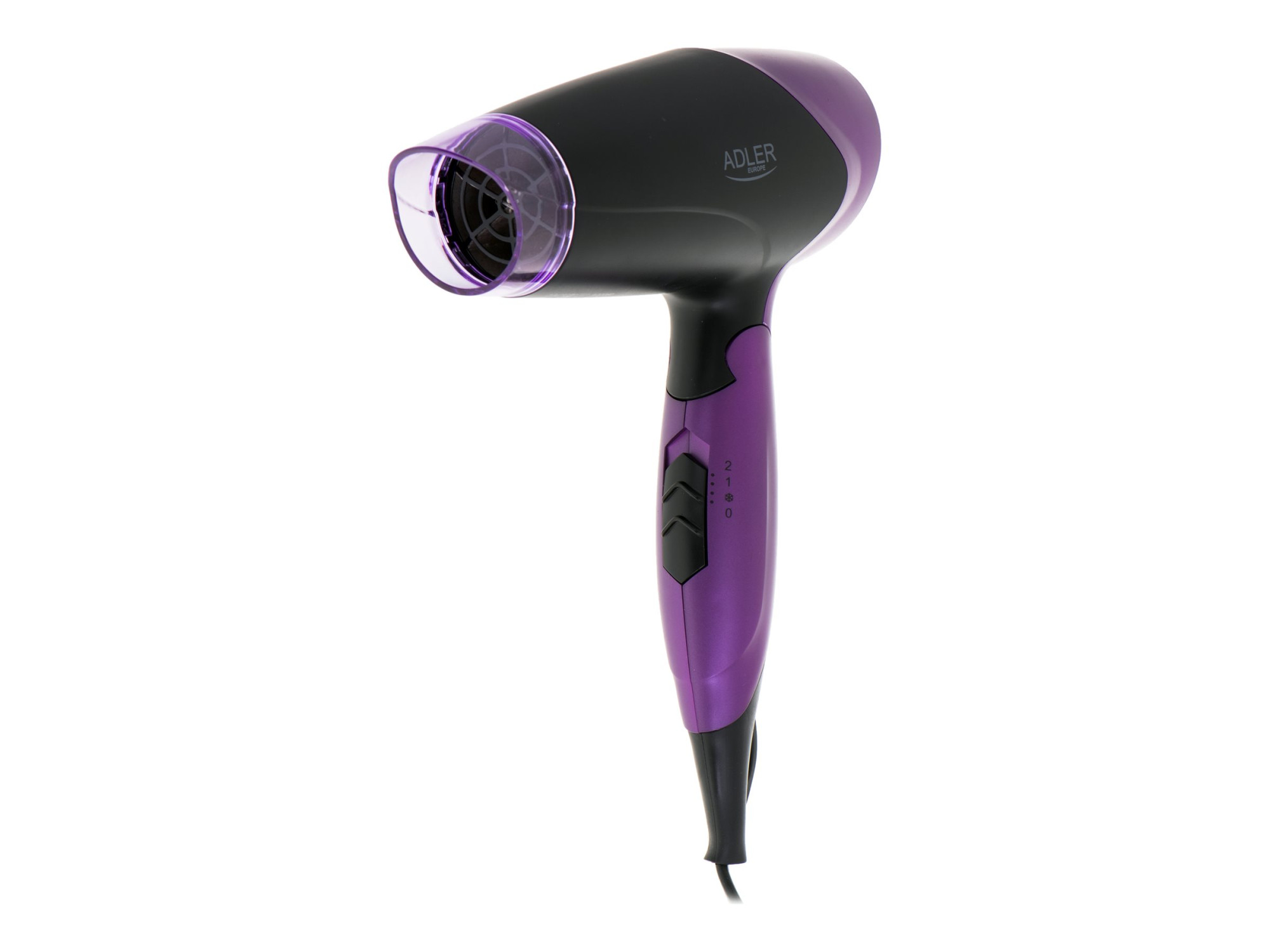 Adler | Hair Dryer | AD 2260 | 1600 W | Number of temperature settings 2 | Black/Purple - Image 2