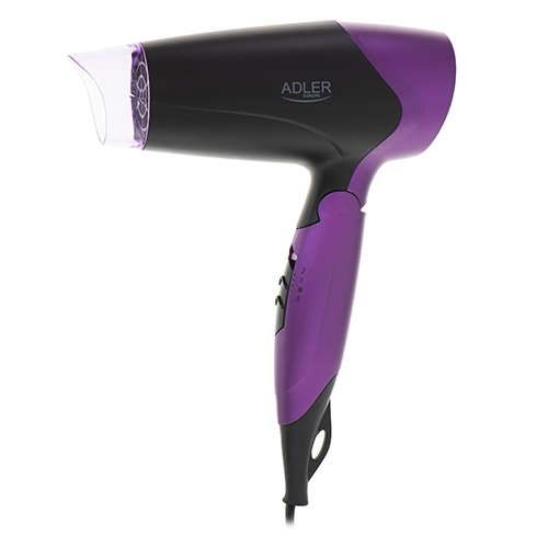 Adler | Hair Dryer | AD 2260 | 1600 W | Number of temperature settings 2 | Black/Purple - Image 3