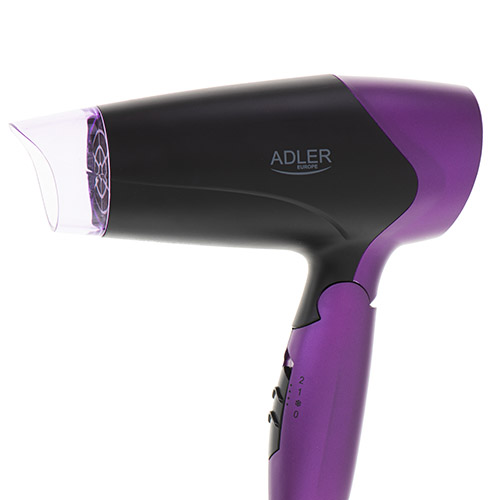 Adler | Hair Dryer | AD 2260 | 1600 W | Number of temperature settings 2 | Black/Purple - Image 7