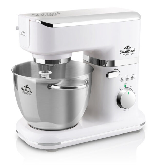 ETA | Food processor | ETA002390080 Gratussino MAXO II | 1000 W | Number of speeds 6 | Bowl capacity 4.5 L | Blender | Meat mincer | White