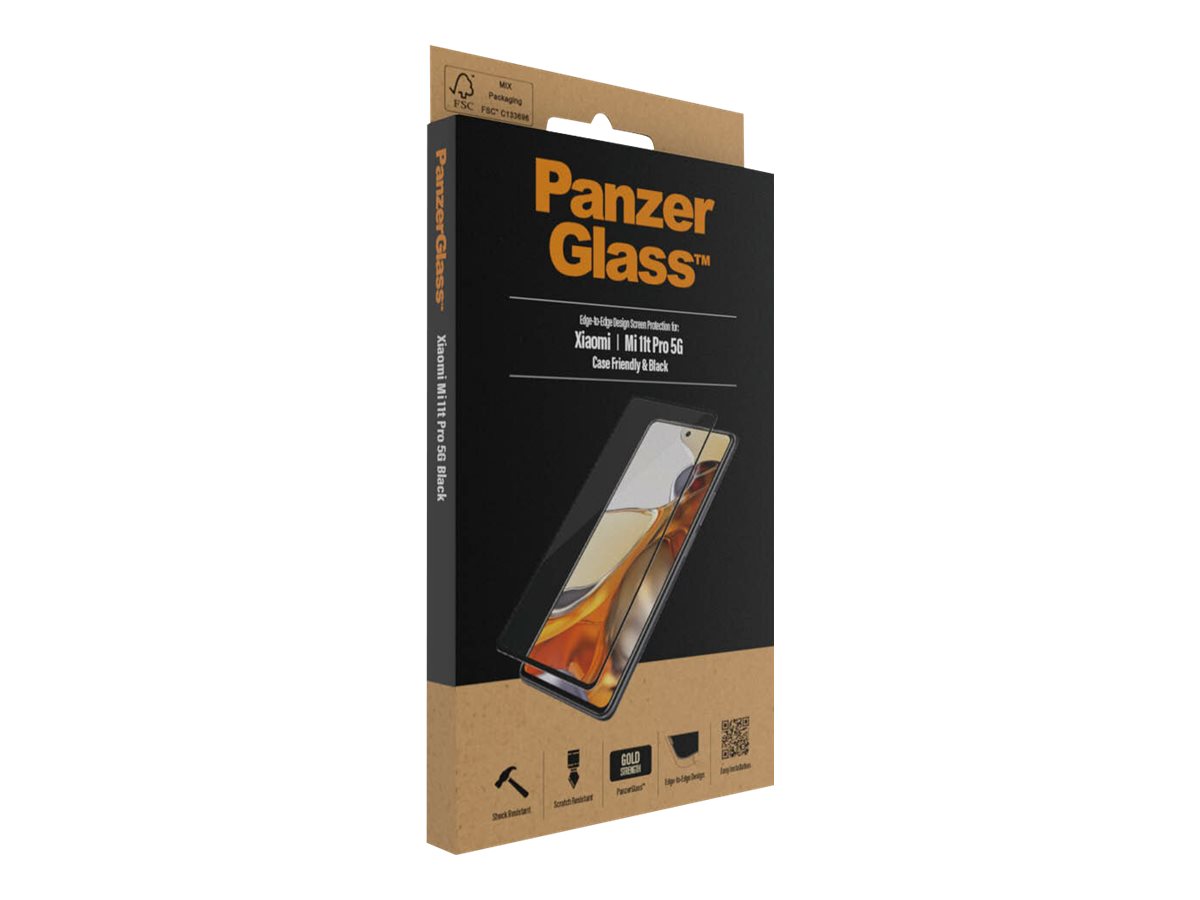 PanzerGlass | Screen protector | Xiaomi | Mi 11t/Mi 11t Pro 5G | Glass | Black | Full frame coverage; Rounded edges; 100% touch preservation | Case friendly - Image 11