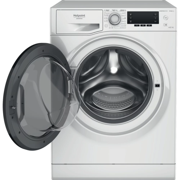 Hotpoint | Washing Machine With Dryer | NDD 11725 DA EE | Energy efficiency class E | Front loading | Washing capacity 11 kg | 1551 RPM | Depth 61 cm | Width 60 cm | Display | LCD | Drying system | Drying capacity 7 kg | Steam function | White - Image 5