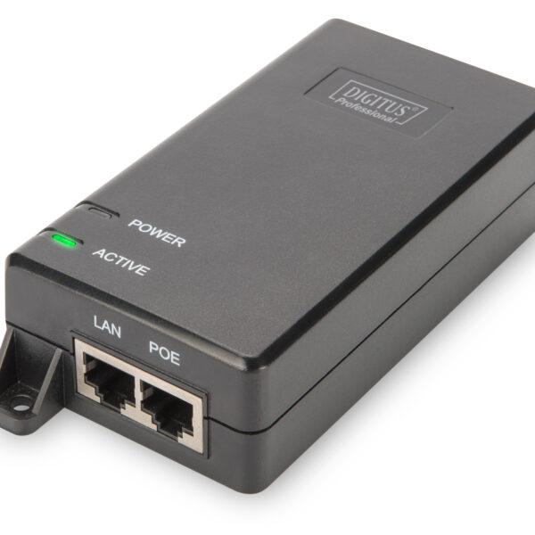 Digitus | Gigabit Ethernet PoE+ Injector | DN-95103-2 | 10/100/1000 Mbit/s | Ethernet LAN (RJ-45) ports 1xRJ-45 10/100/1000 Mbps Gigabit, 1xRJ-45 10/100/1000 Mbps PoE Output