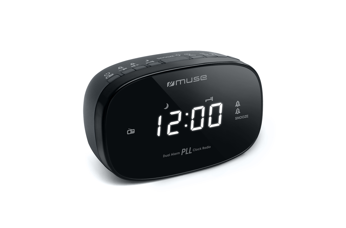 Muse | Dual Alarm Clock Radio PLL | M-155CR | Alarm function | Black