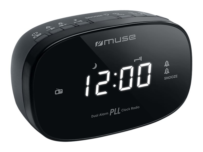 Muse | Dual Alarm Clock Radio PLL | M-155CR | Alarm function | Black - Image 2