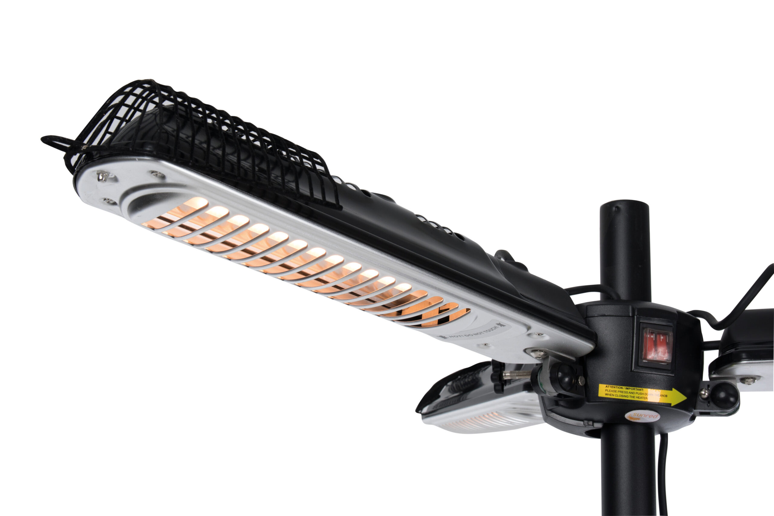 SUNRED | Heater | PH10, Bright Parasol | Infrared | 2000 W | Black/Silver | IP34 - Image 2