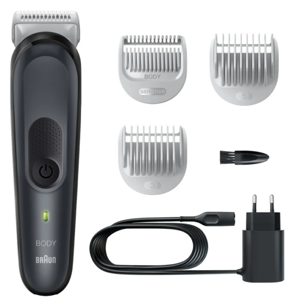 Braun | Body Groomer | BG3350 | Cordless and corded | Black/Grey - Image 2