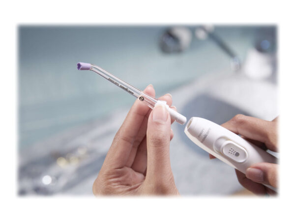 Philips | Oral Irrigator nozzle | HX3062/00 Sonicare F3 Quad Stream | Number of heads 2 | White/Purple - Image 6