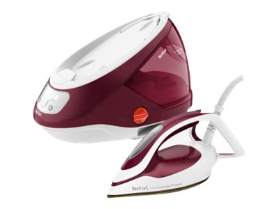 TEFAL | Ironing System Pro Express Protect | GV9220E0 | 2600 W | 1.8 L | Auto power off | Vertical steam function | Calc-clean function | Red - Image 2