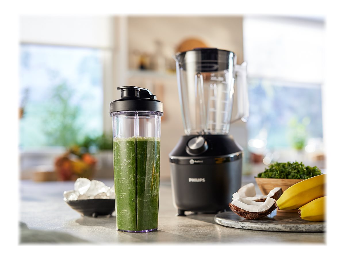 Philips Blender | HR2291/01 3000 Series | Tabletop | 600 W | Jar material Glass | Jar capacity 2 L | Ice crushing | Black - Image 8