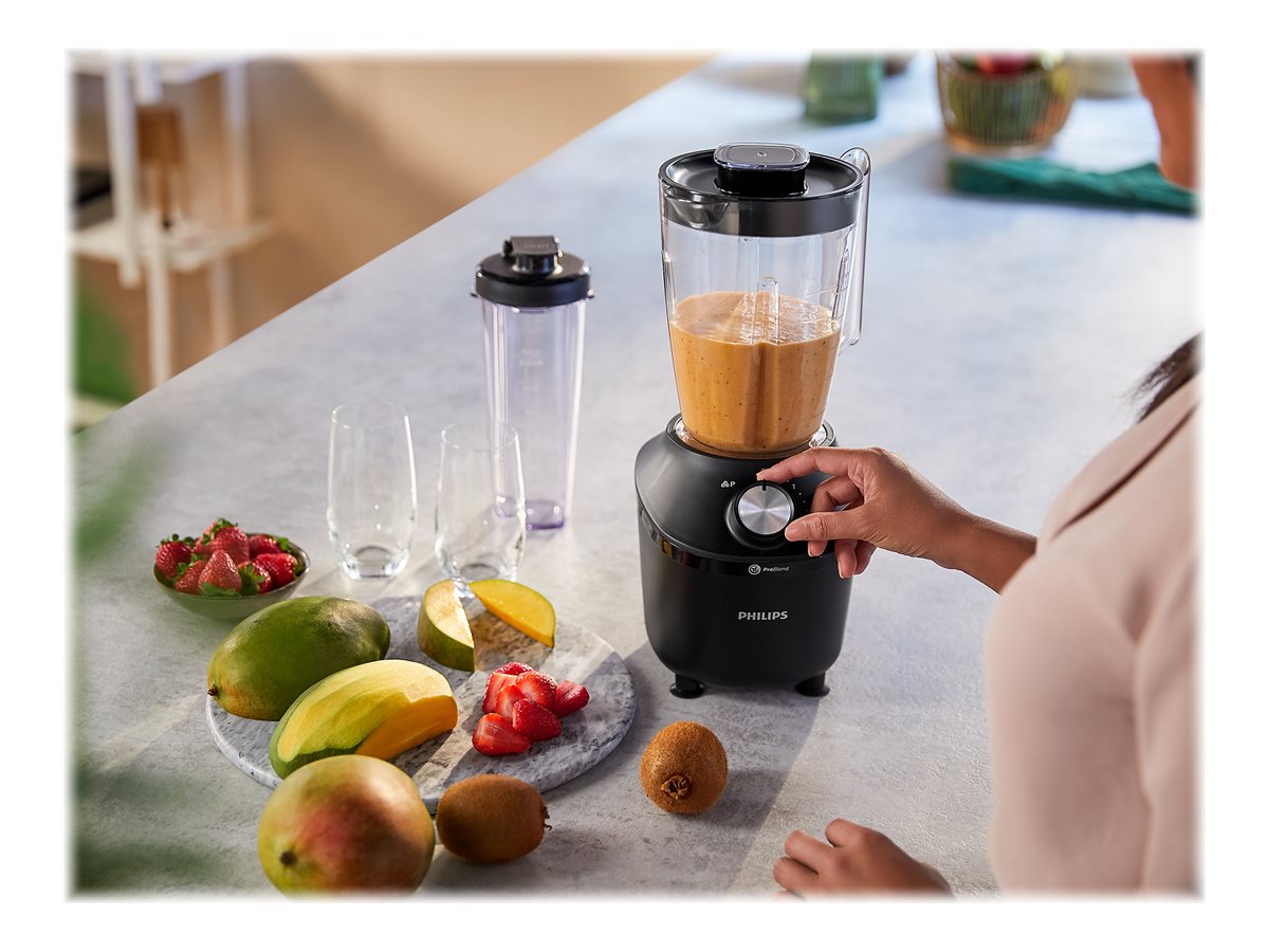 Philips Blender | HR2291/01 3000 Series | Tabletop | 600 W | Jar material Glass | Jar capacity 2 L | Ice crushing | Black - Image 14