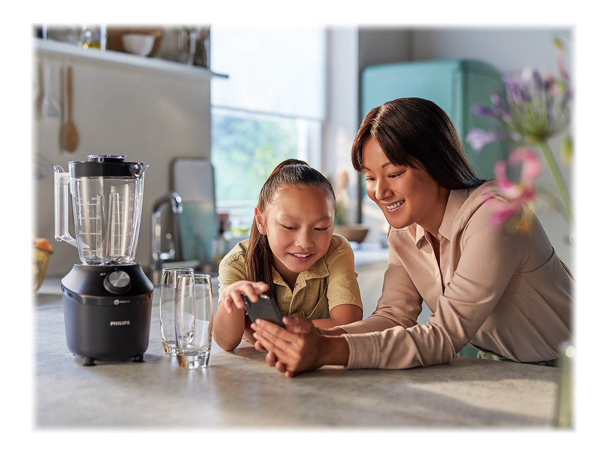 Philips Blender | HR2291/01 3000 Series | Tabletop | 600 W | Jar material Glass | Jar capacity 2 L | Ice crushing | Black - Image 15