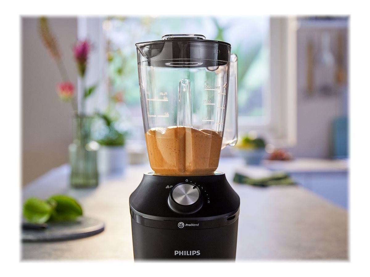 Philips Blender | HR2291/01 3000 Series | Tabletop | 600 W | Jar material Glass | Jar capacity 2 L | Ice crushing | Black - Image 16